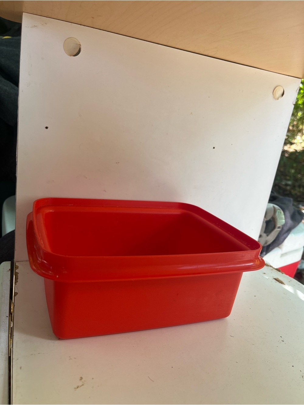 Tupperware Red Food Storage Container